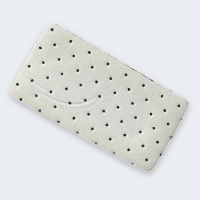 Breathable perforated neoprene with mesh lining for airflow