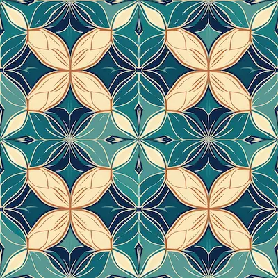 Moroccan Mosaic teal neoprene drink koozie for lifestyle boutiques