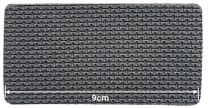 Industrial-grade cell-side embossed neoprene with coarse texture for high-friction and structural reinforcement - NeopreneX.