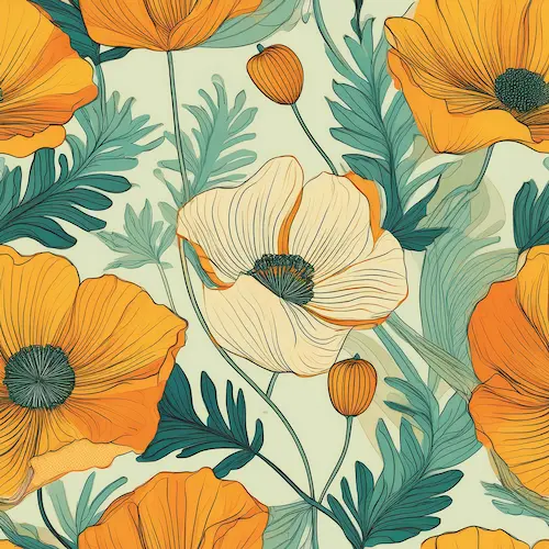 California Poppy custom neoprene koozies for state-themed souvenir wholesale