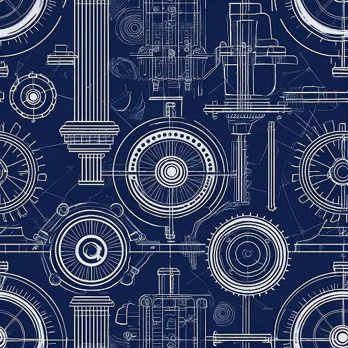 Heavy Blueprint magnetic neoprene can koozie for engineering firms bulk