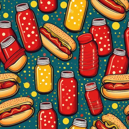 Pop Art Diner comic-style neoprene koozies for restaurant giveaways