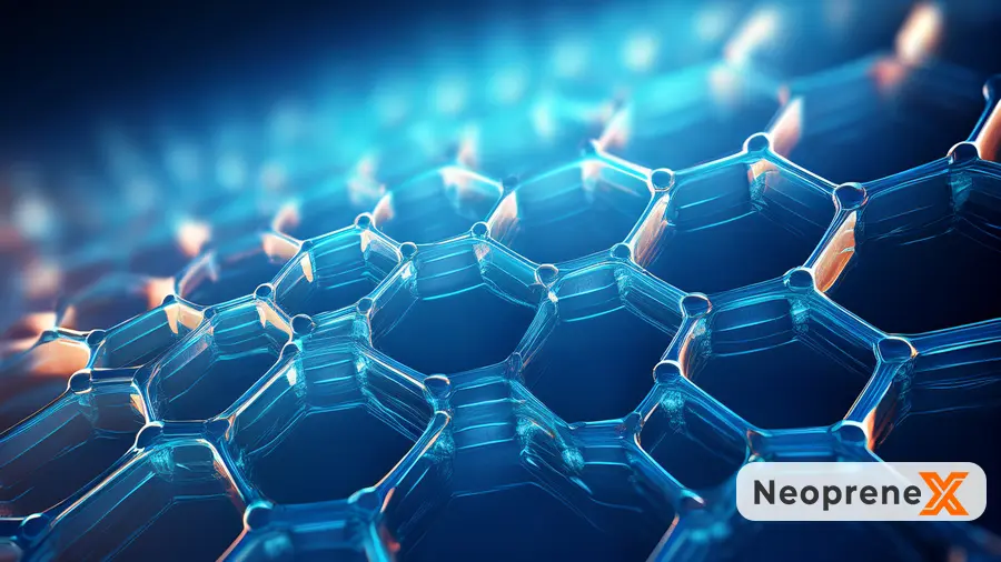 Technical audit of neoprene material integrity showing structural armor protection for sustainable manufacturing.