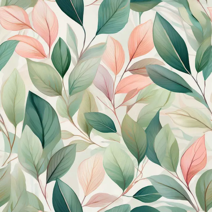 Magnetic coffee sleeve 12cm - Eucalyptus floral bohemian design for iced coffee