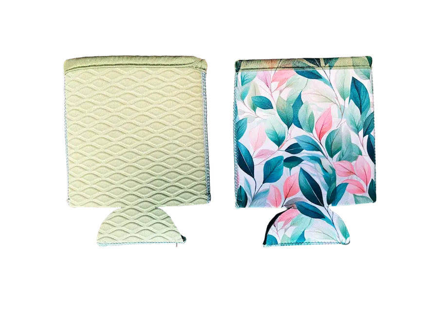 Premium custom-tone neoprene with fine wavy embossed texture, optimized for high-end boutique retail and soft-touch branding.