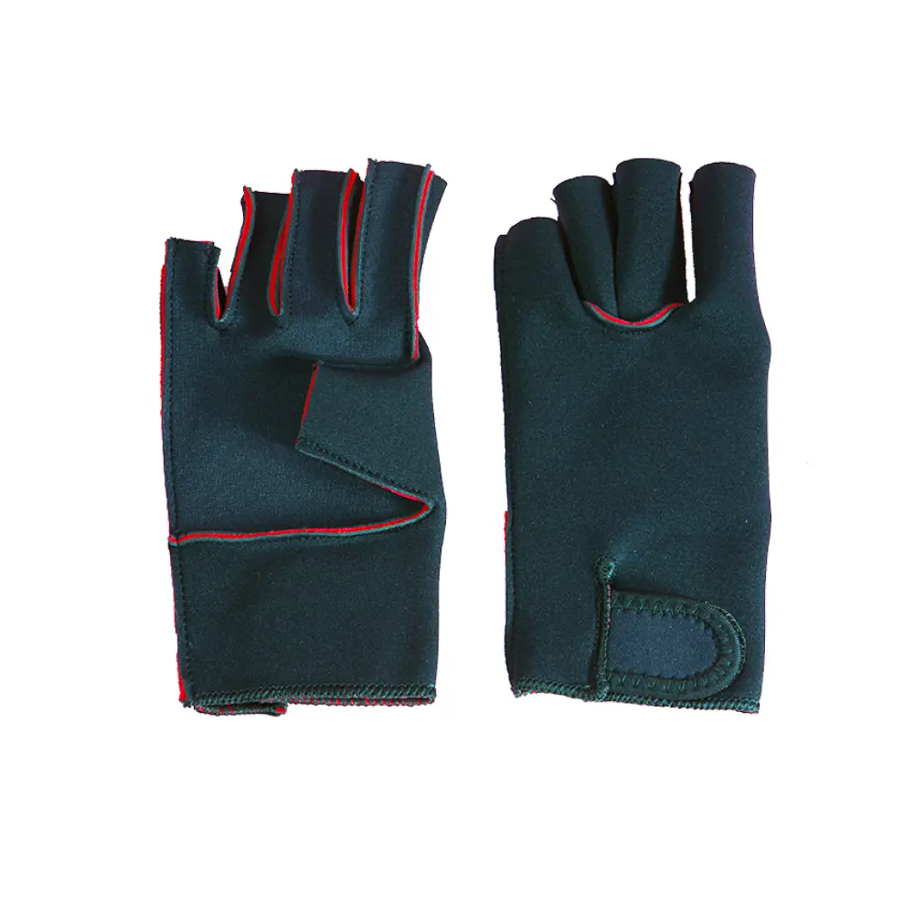 Close-up of NeopreneX compression gloves showing the external flat-seam construction designed to prevent internal pressure points and skin irritation.