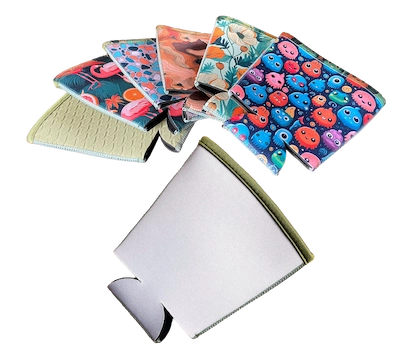 Custom blank coffee koozie collection for B2B wholesale and OEM projects.